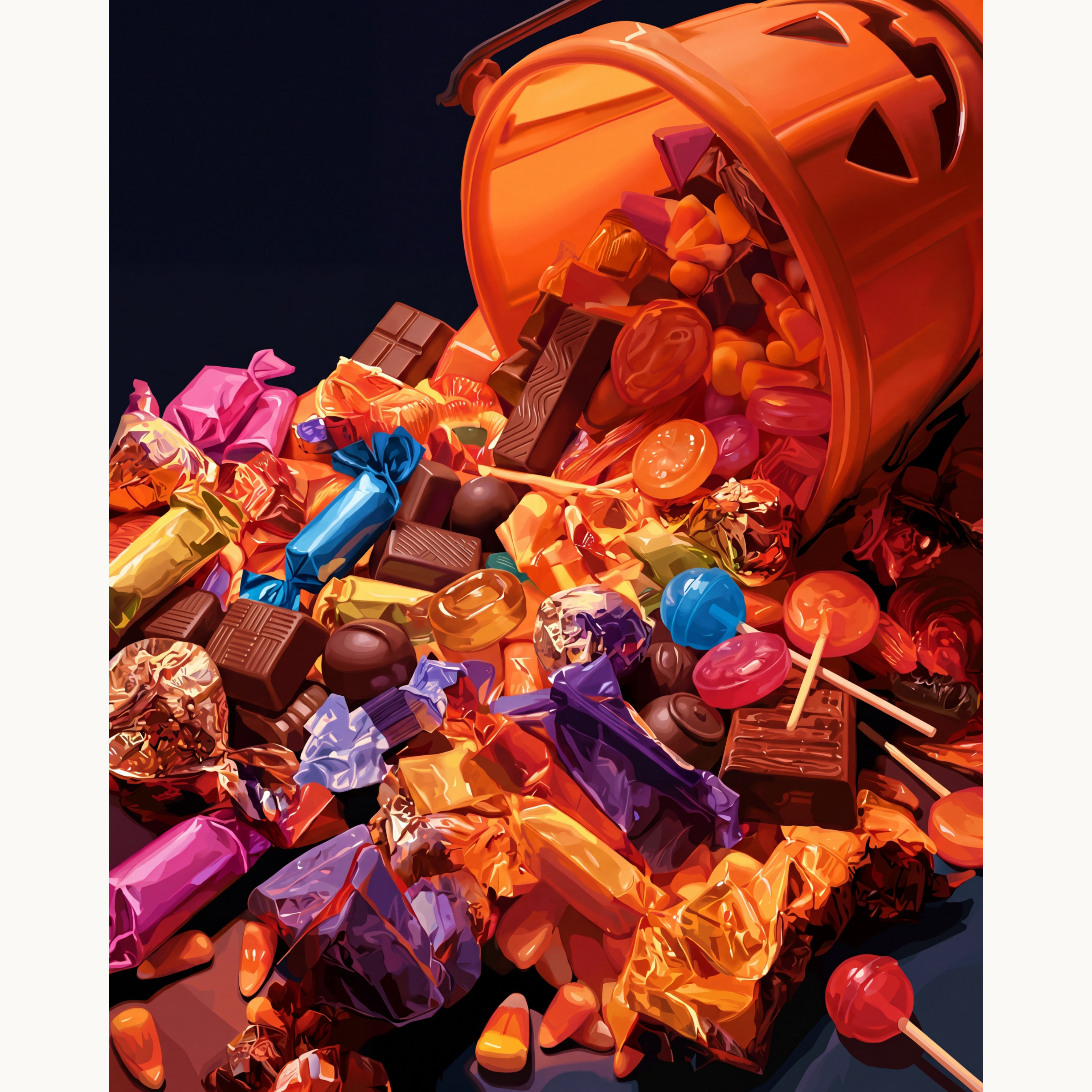 Spooky Bucket Treats - Number Artist Paint by Numbers Kits