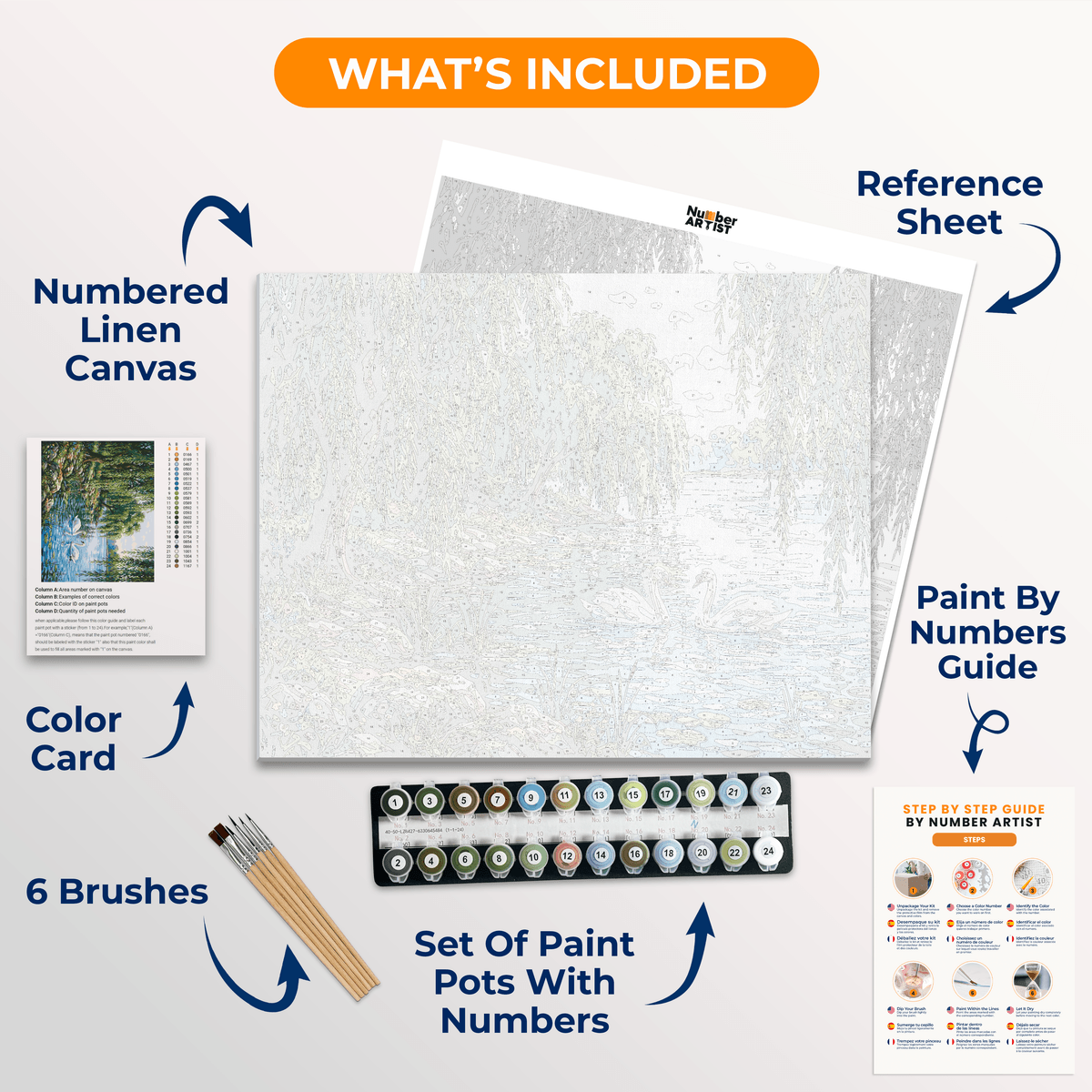 Graceful Swans - Number Artist Paint by Numbers Kits