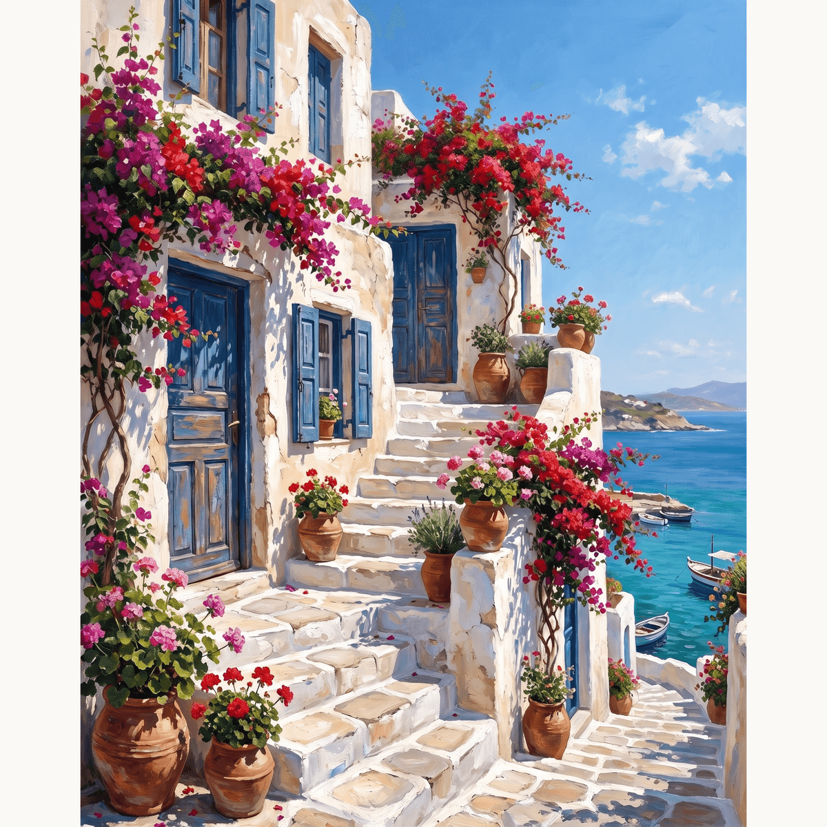 Island Whitewash - Number Artist Paint by Numbers Kits