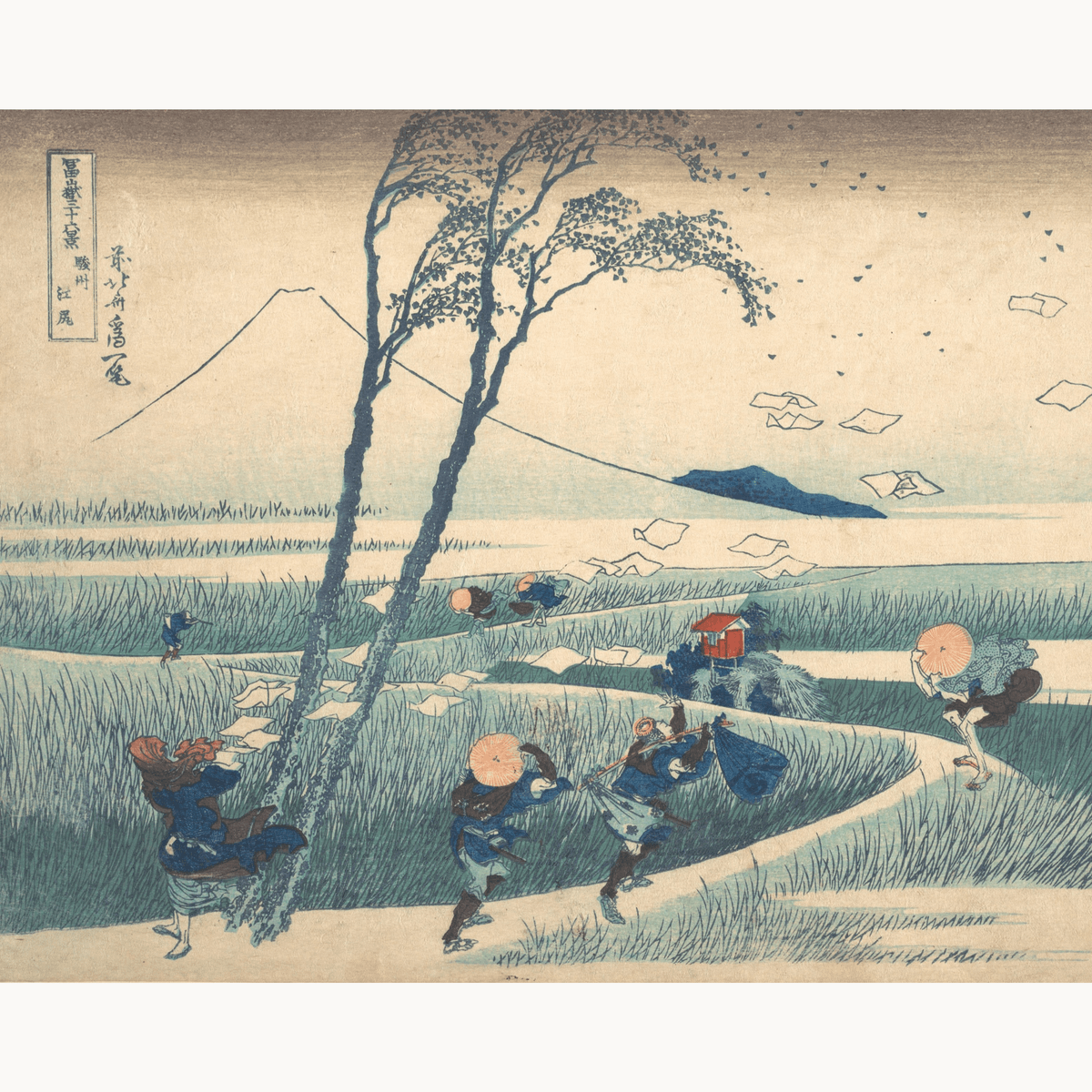 Ejiri in Suruga Province by Katsushika Hokusai - Number Artist Paint by Numbers Kits