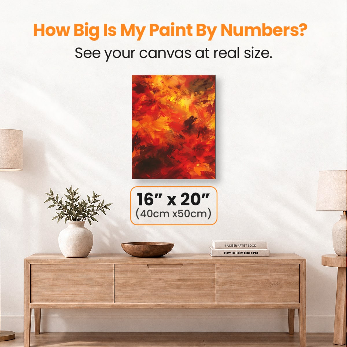 An abstract art piece featuring a vibrant, orange and red, dripping paint effect with a sense of movement.