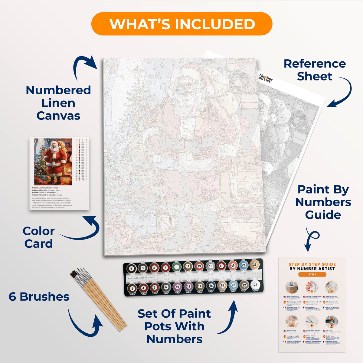 Santa's Duty - Number Artist Paint by Numbers Kits