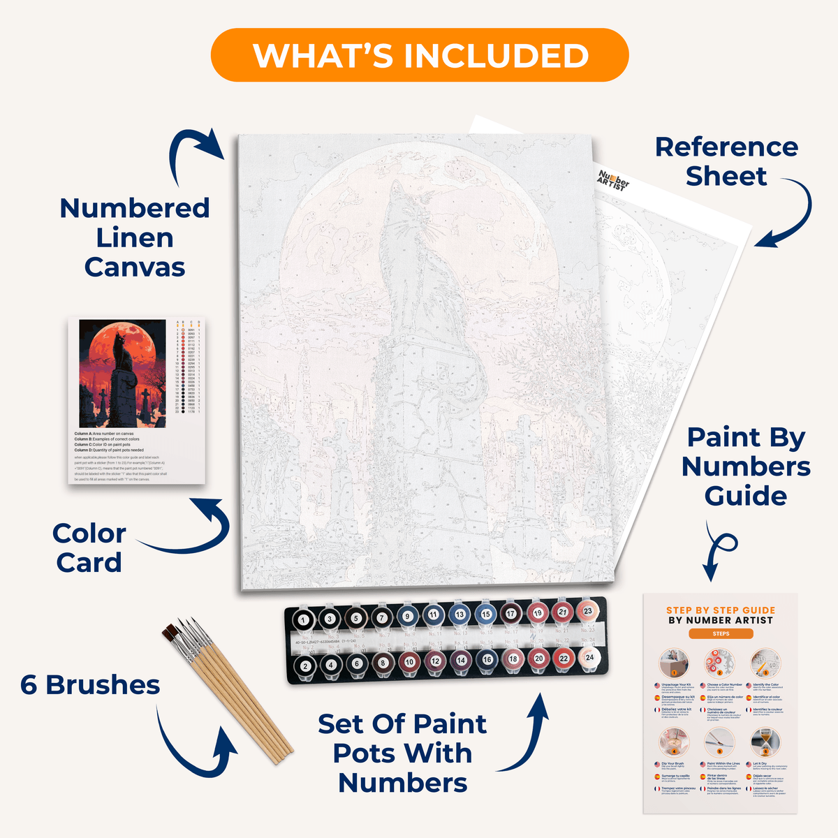 Red Sky Graveyard - Number Artist Paint by Numbers Kits