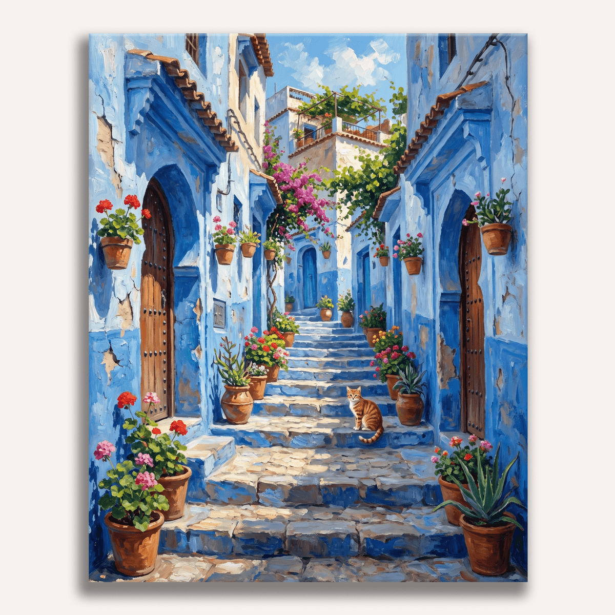 Blue Alley Charm - Number Artist Paint by Numbers Kits