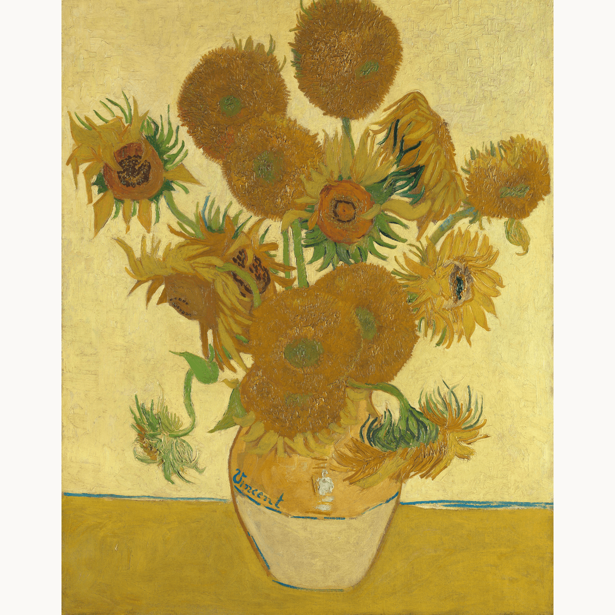 Sunflowers by Vincent Van Gogh - Number Artist Paint by Numbers Kits