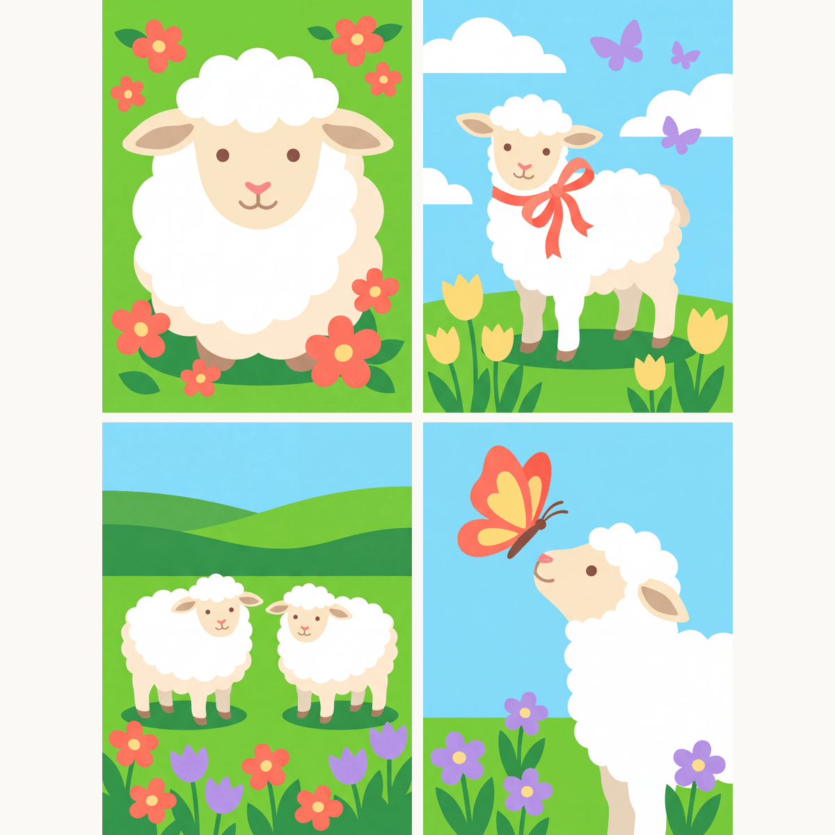 Lamb Grace - Number Artist Paint by Numbers Kits