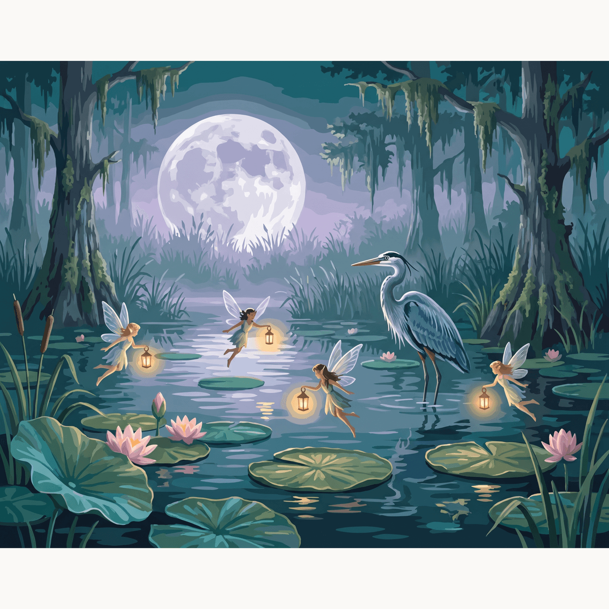 Moonlit Fairy Pond - Number Artist Paint by Numbers Kits