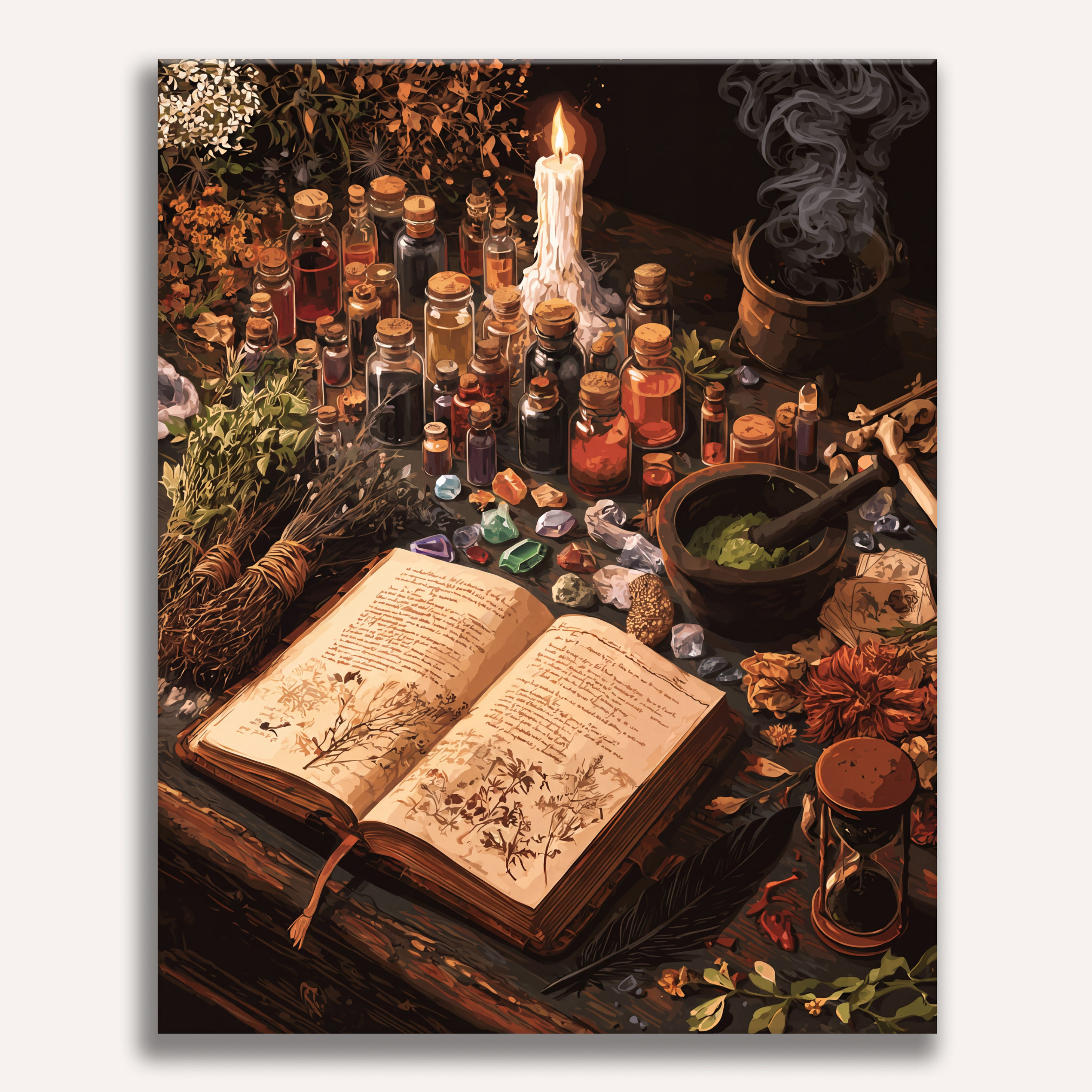 Cauldron Ingredients - Number Artist Paint by Numbers Kits