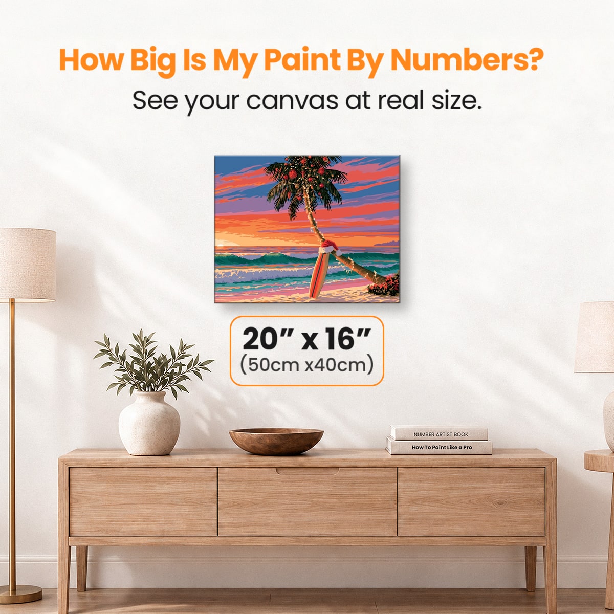 Barefoot Christmas - Number Artist Paint by Numbers Kits