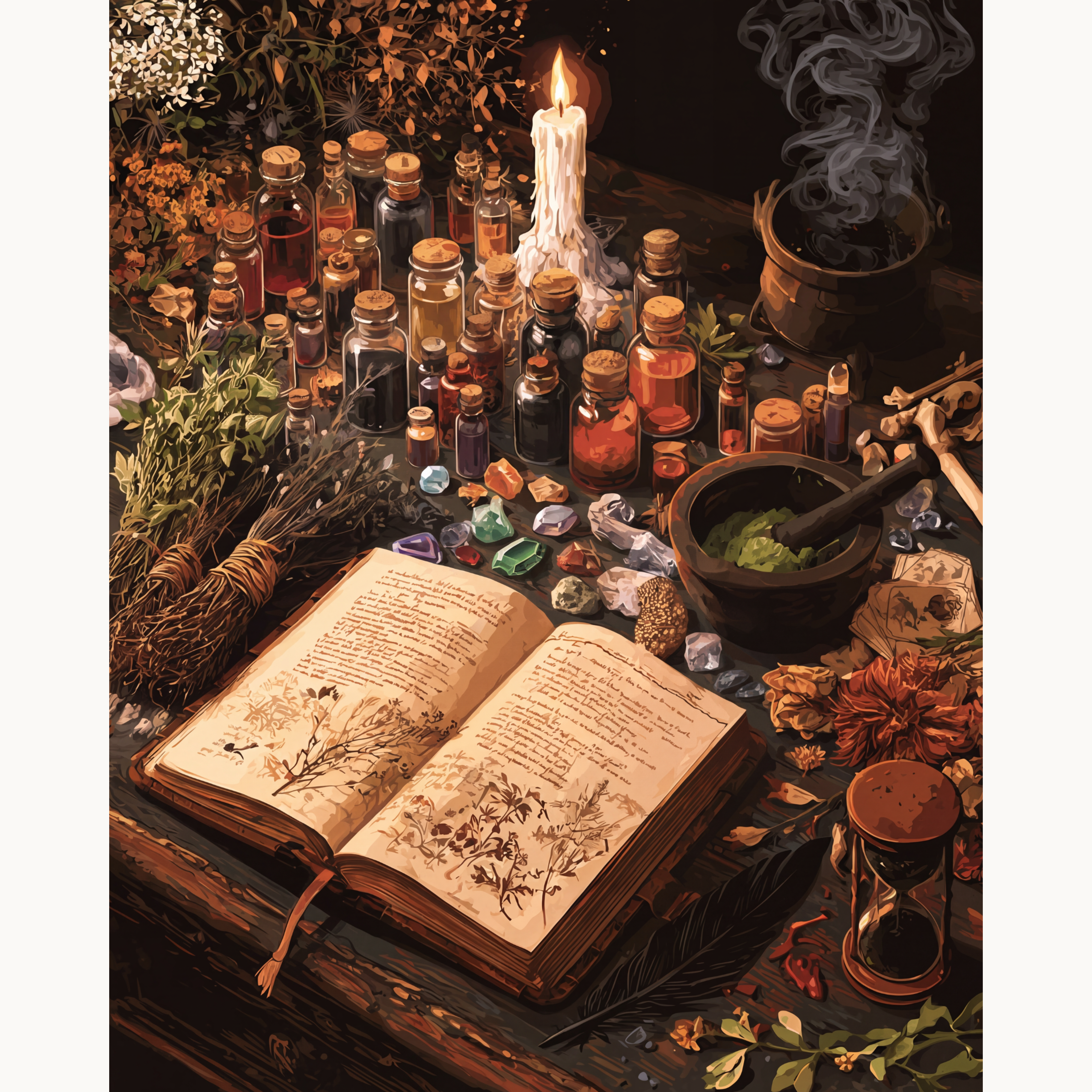 Cauldron Ingredients - Number Artist Paint by Numbers Kits