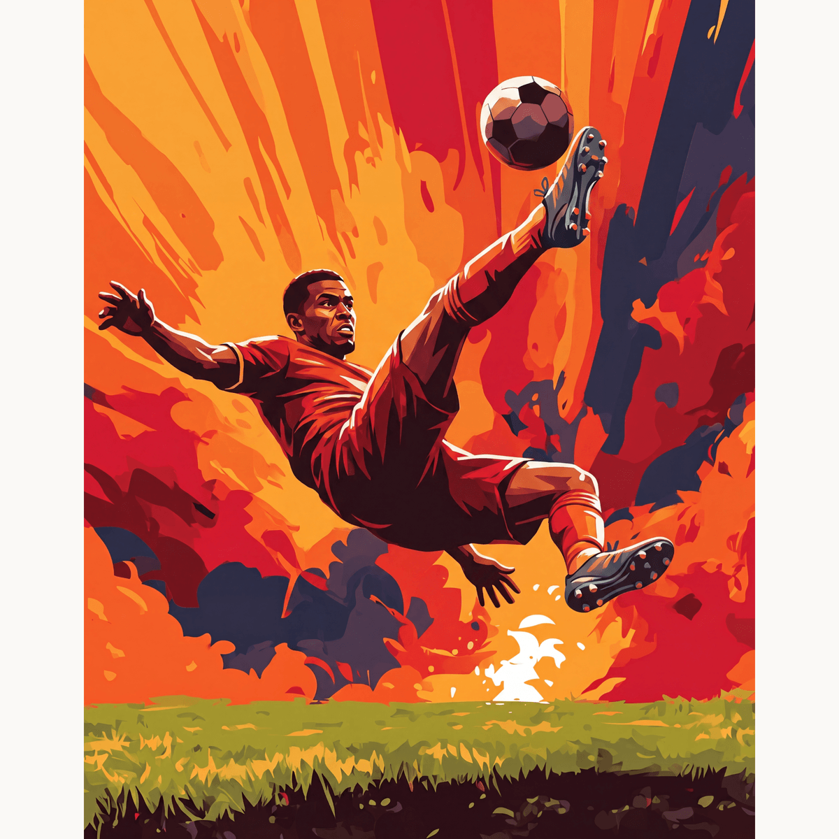 Bicycle Kick - Number Artist Paint by Numbers Kits