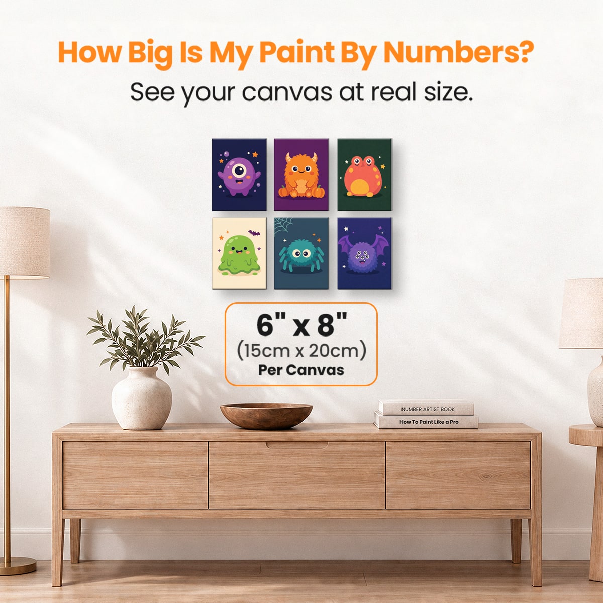 Tiny Monsters - Number Artist Paint by Numbers Kits