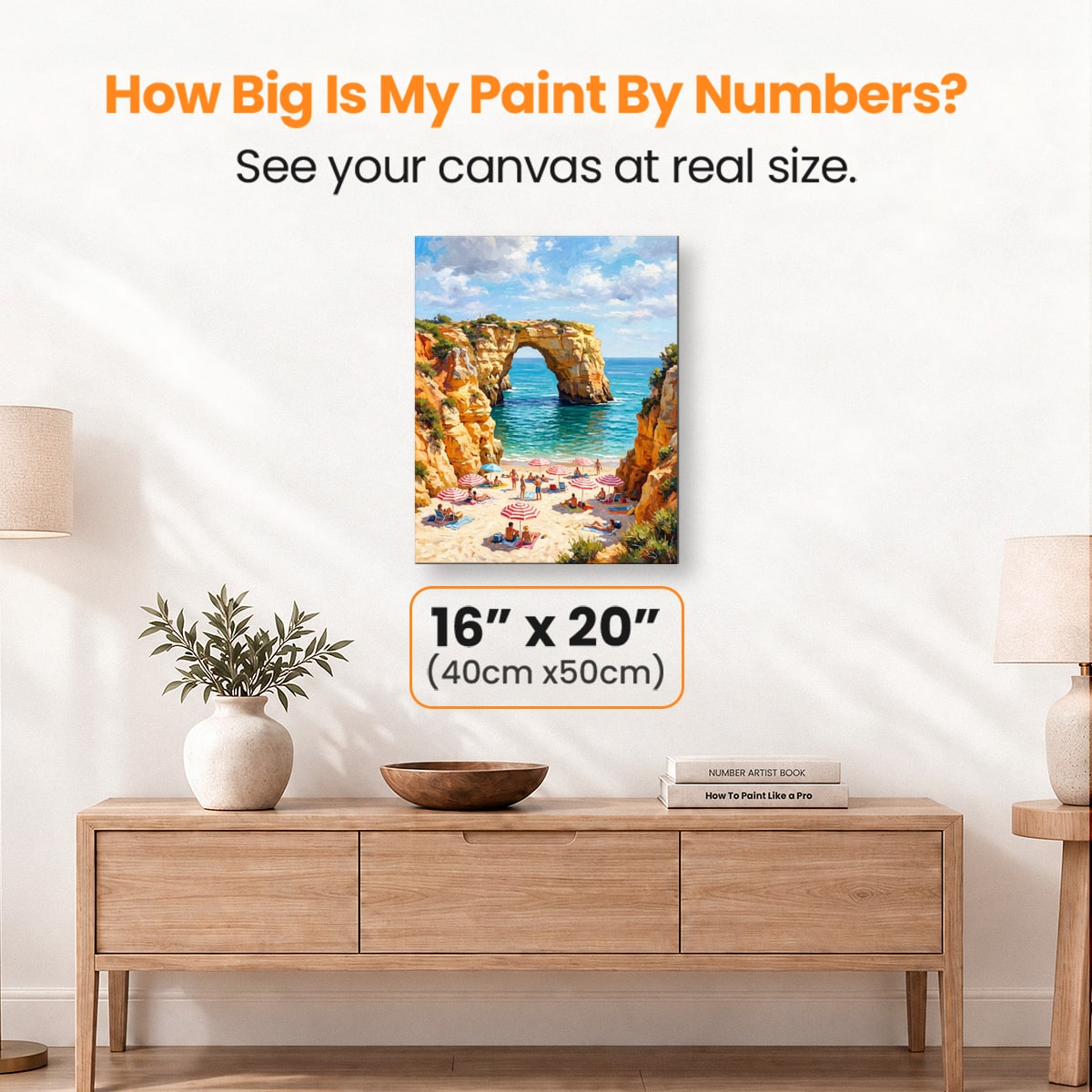 Algarve Sea Arch - Number Artist Paint by Numbers Kits