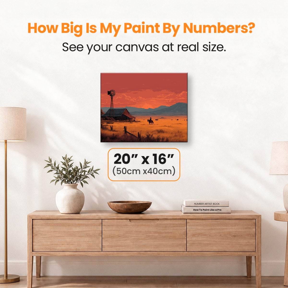 Texas Landscape - Number Artist Paint by Numbers Kits