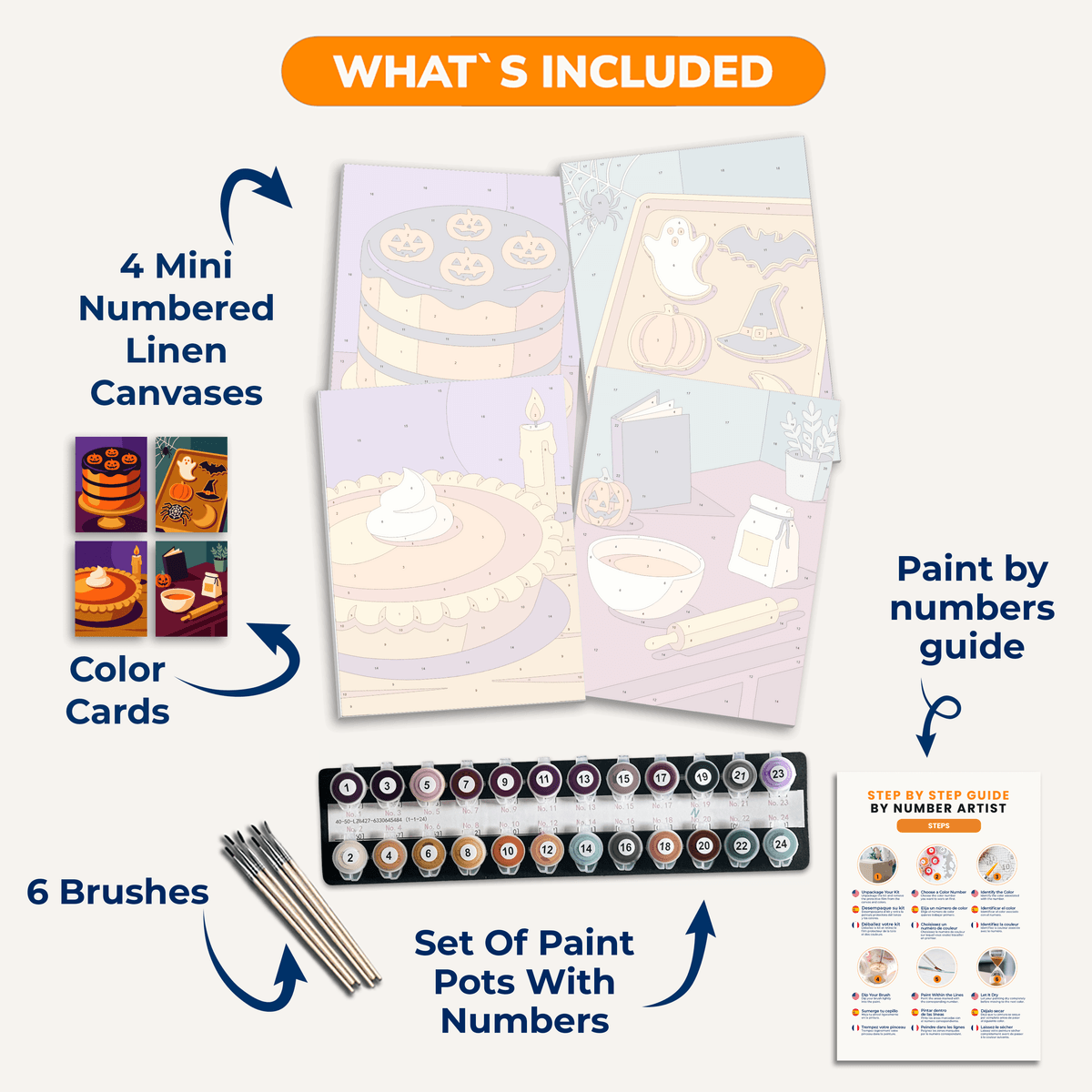Spooky Bakery - Number Artist Paint by Numbers Kits