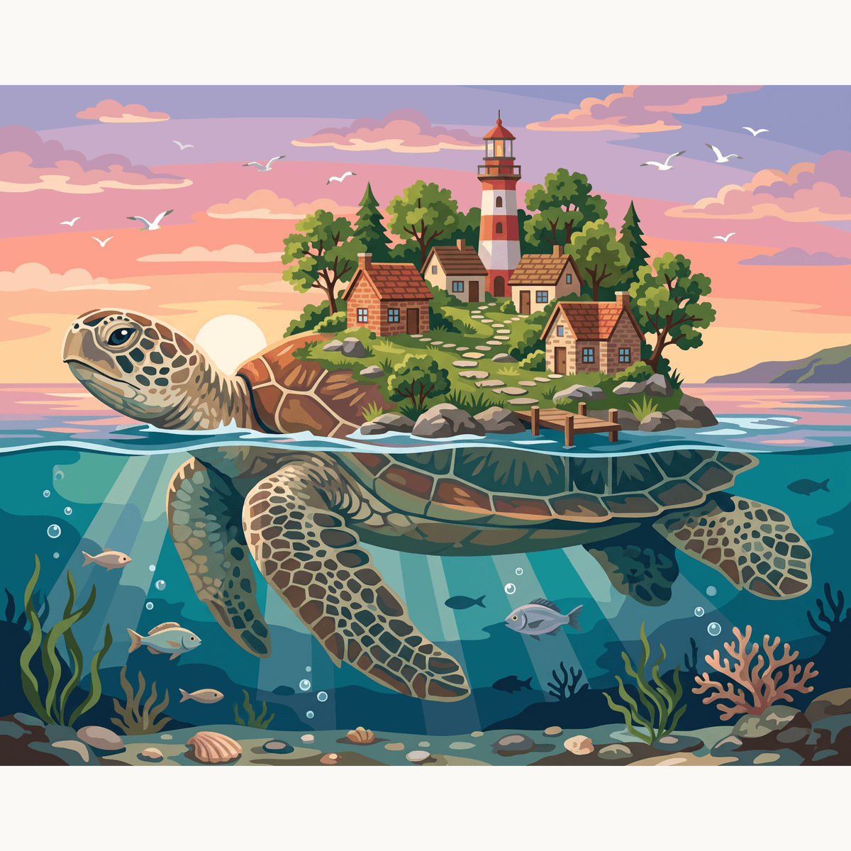 Home Afloat - Number Artist Paint by Numbers Kits