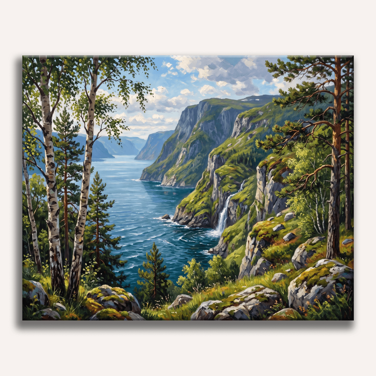 Fjord Stillness - Number Artist Paint by Numbers Kits