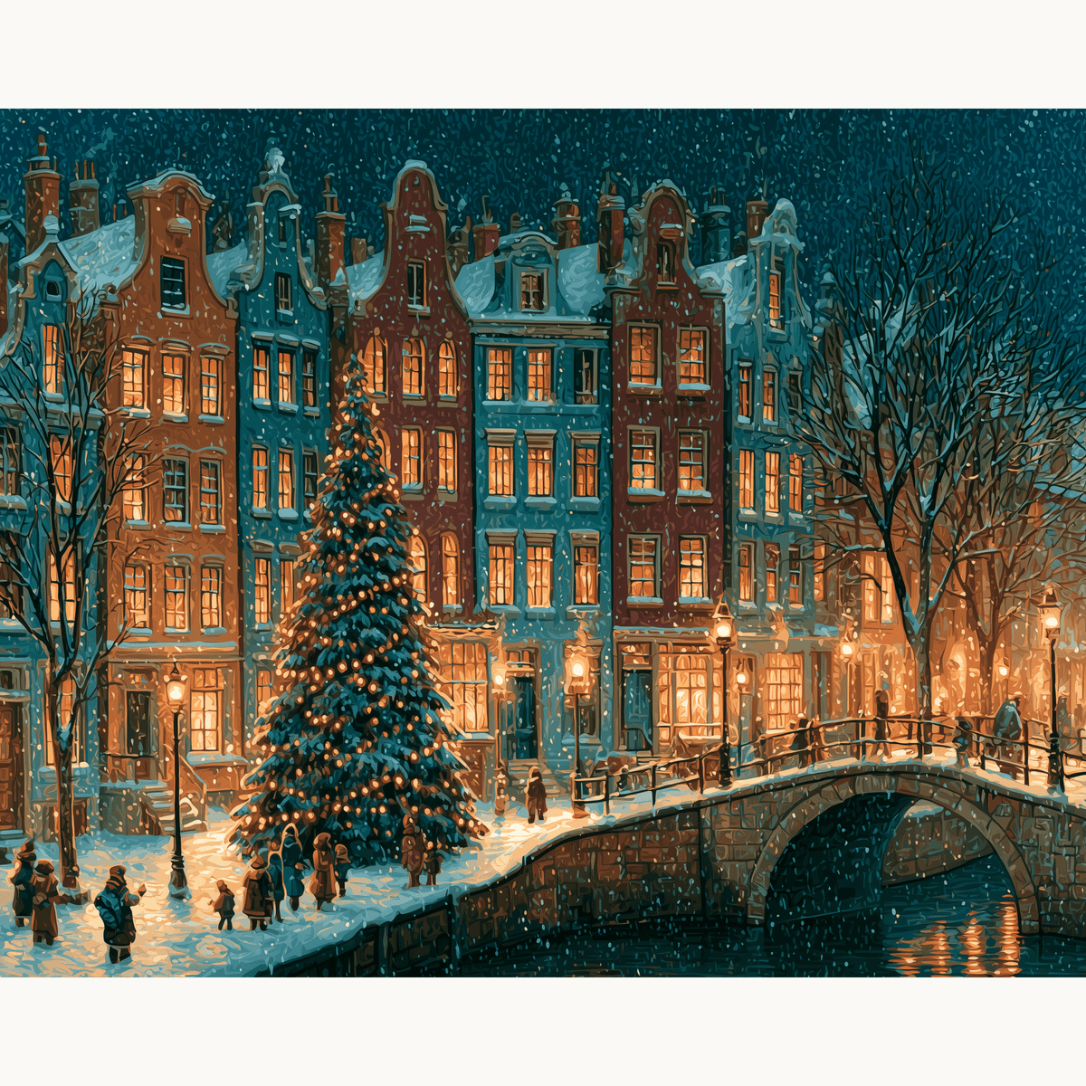 Snowy Night - Number Artist Paint by Numbers Kits