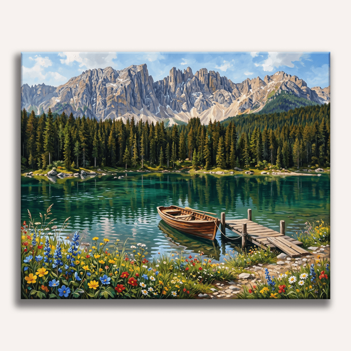 Dolomites Lake - Number Artist Paint by Numbers Kits