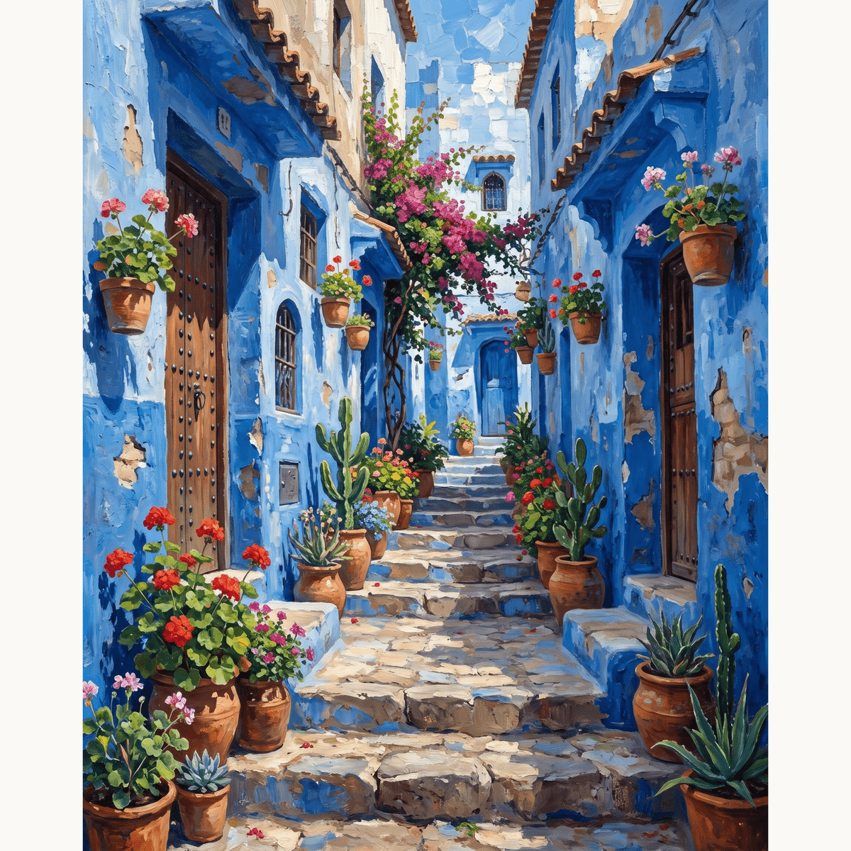 Blue Alley Wonder - Number Artist Paint by Numbers Kits