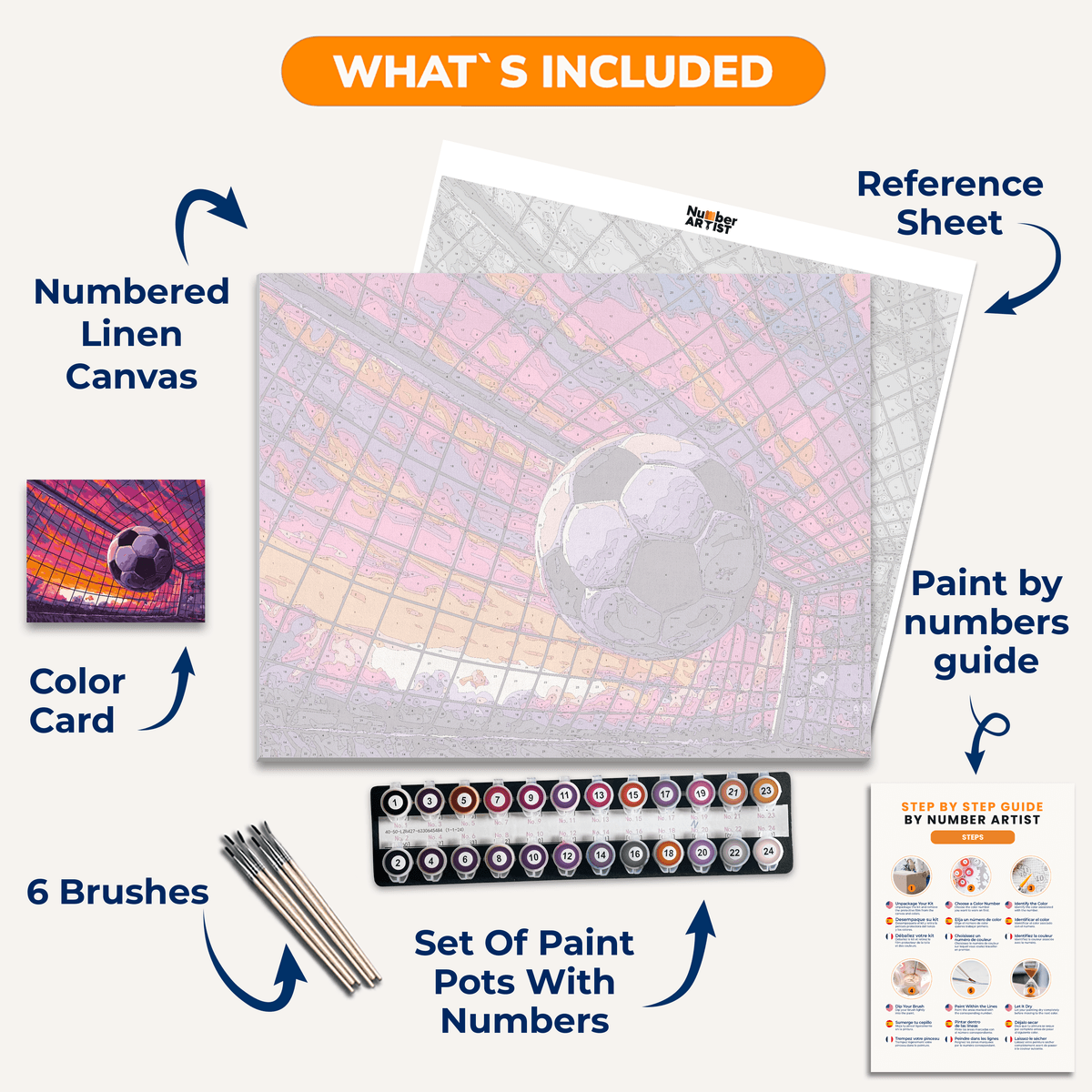 Sunset Goal - Number Artist Paint by Numbers Kits