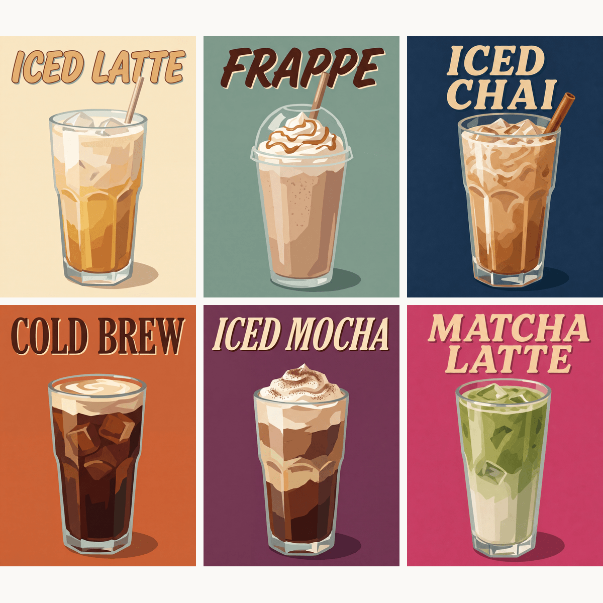 Iced Coffee Escape - Number Artist Paint by Numbers Kits
