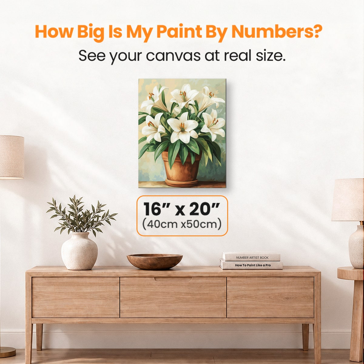Easter Lilies - Number Artist Paint by Numbers Kits