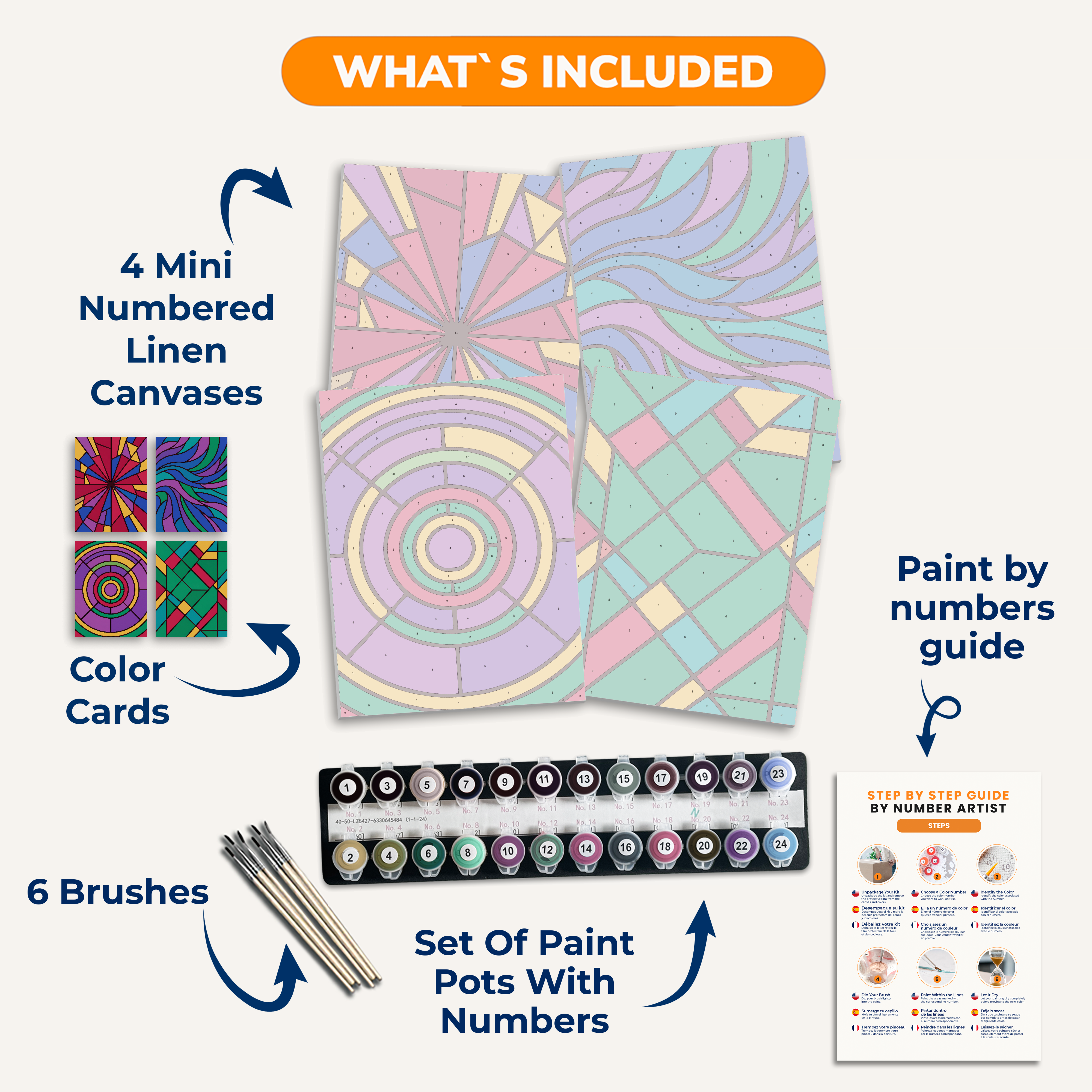Kaleidoscopic Geometry - Number Artist Paint by Numbers Kits