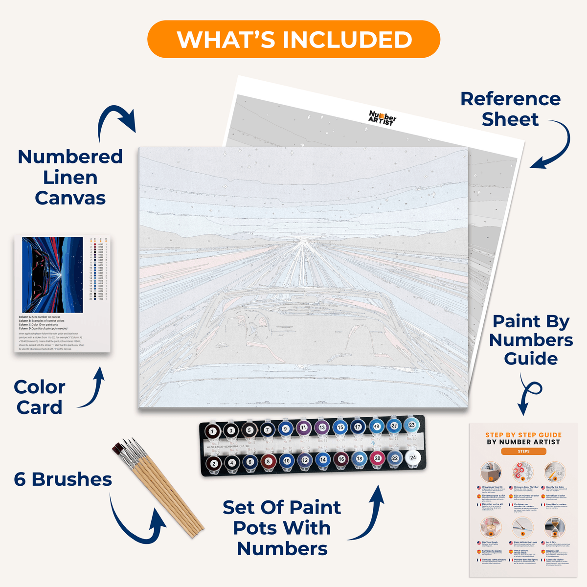Born to Run - Number Artist Paint by Numbers Kits