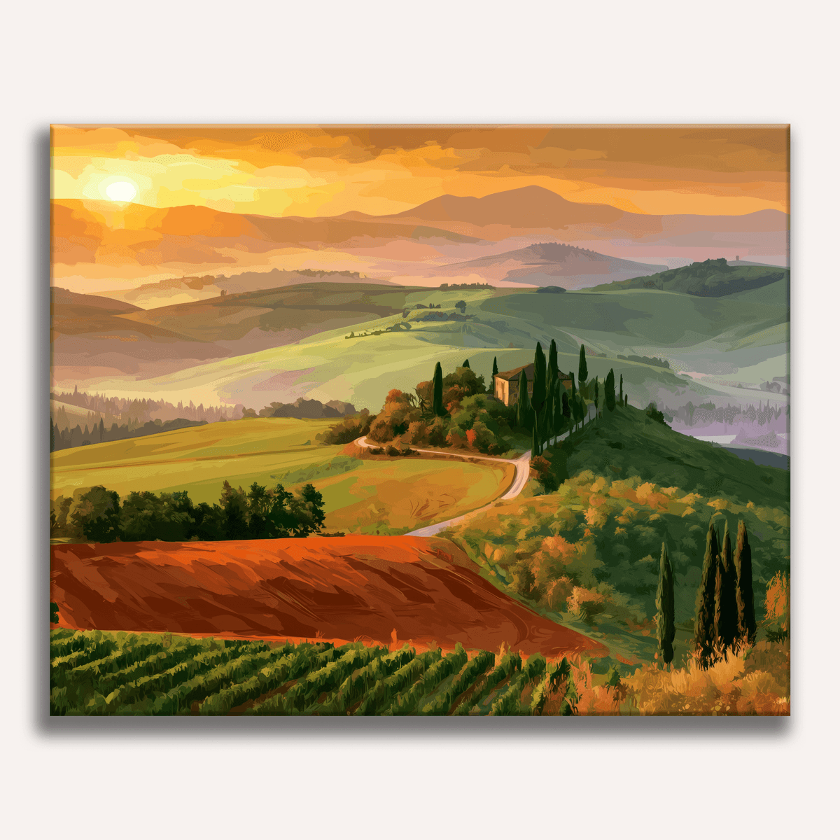 Tuscan Warmth - Number Artist Paint by Numbers Kits
