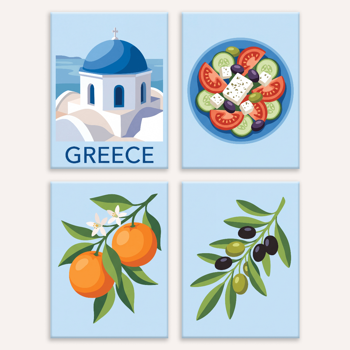 Taste of Greece - Number Artist Paint by Numbers Kits