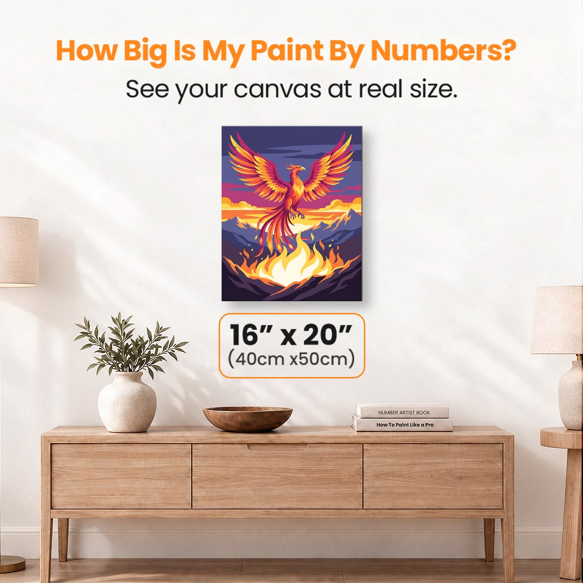 Phoenix Rising - Number Artist Paint by Numbers Kits