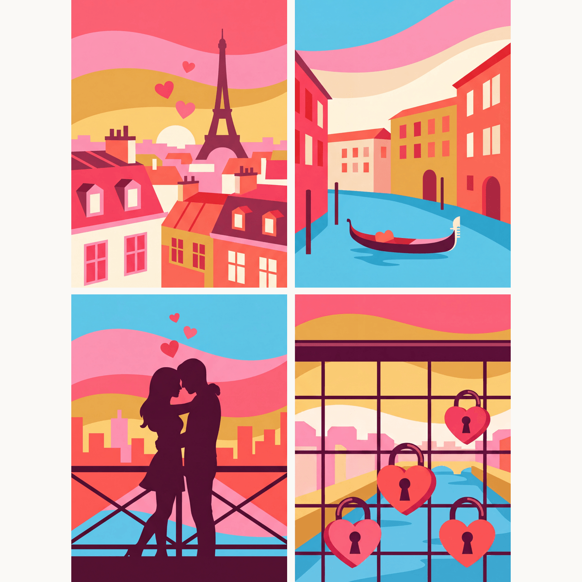 City of Love - Number Artist Paint by Numbers Kits