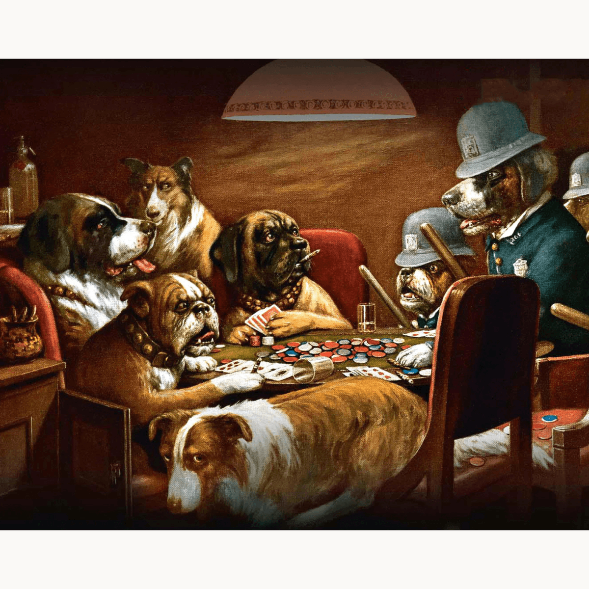 Pinched with Four Aces by Cassius M. Coolidge - Number Artist Paint by Numbers Kits
