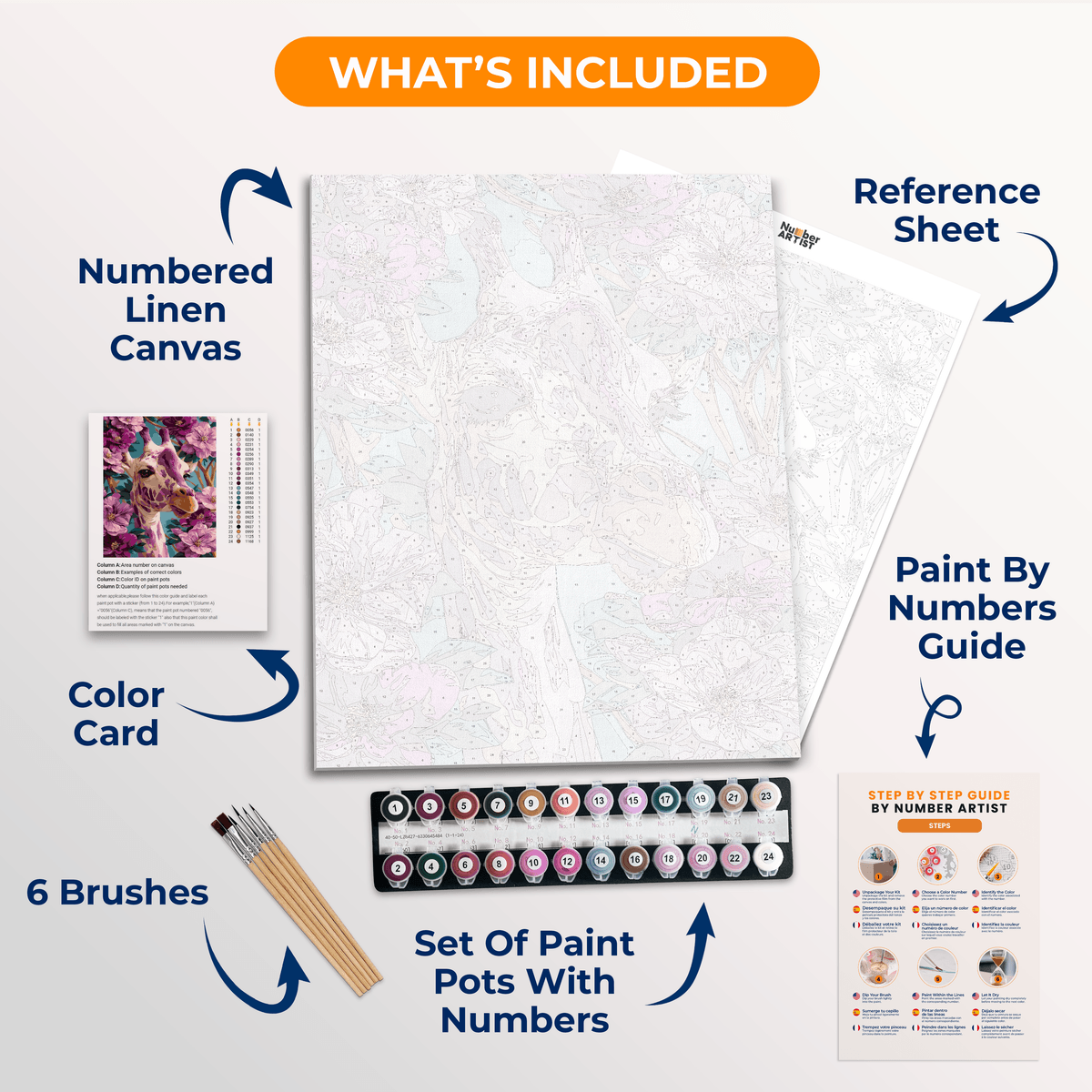 Violet Safari - Number Artist Paint by Numbers Kits