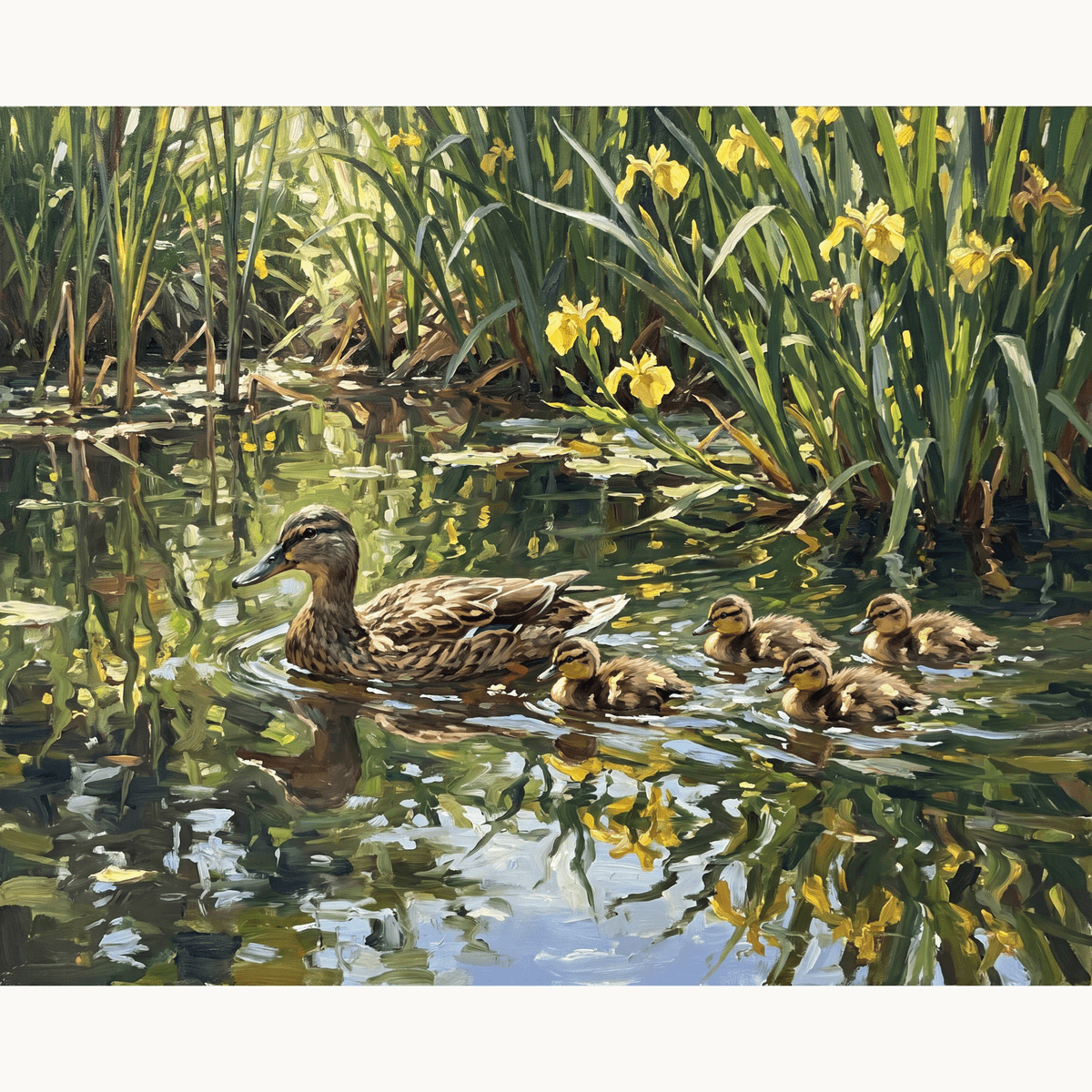 Mallard Family Stroll - Number Artist Paint by Numbers Kits