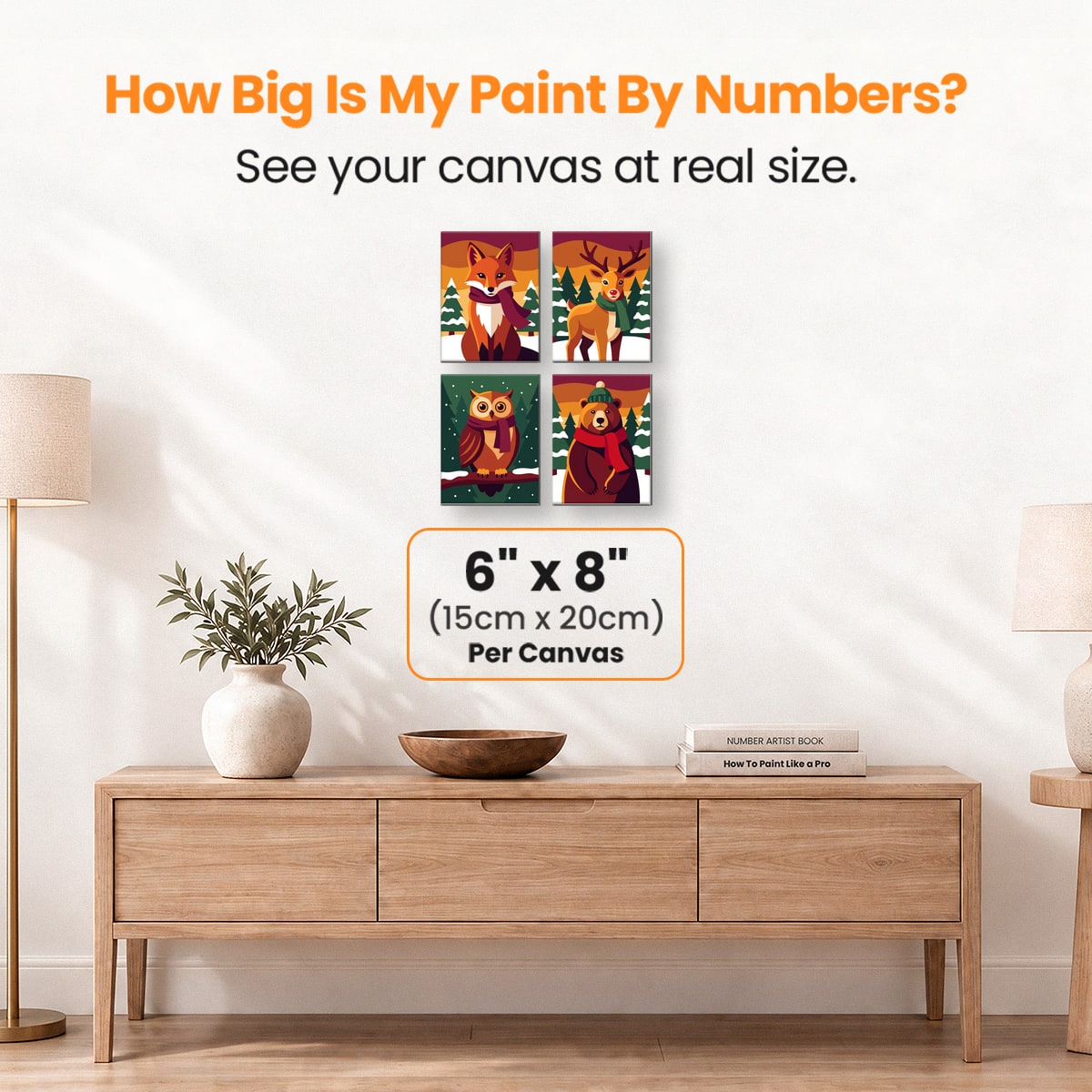 Woodland Warmth - Number Artist Paint by Numbers Kits
