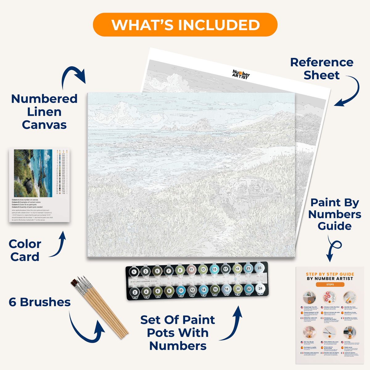 Gal������pagos National Park - Number Artist Paint by Numbers Kits