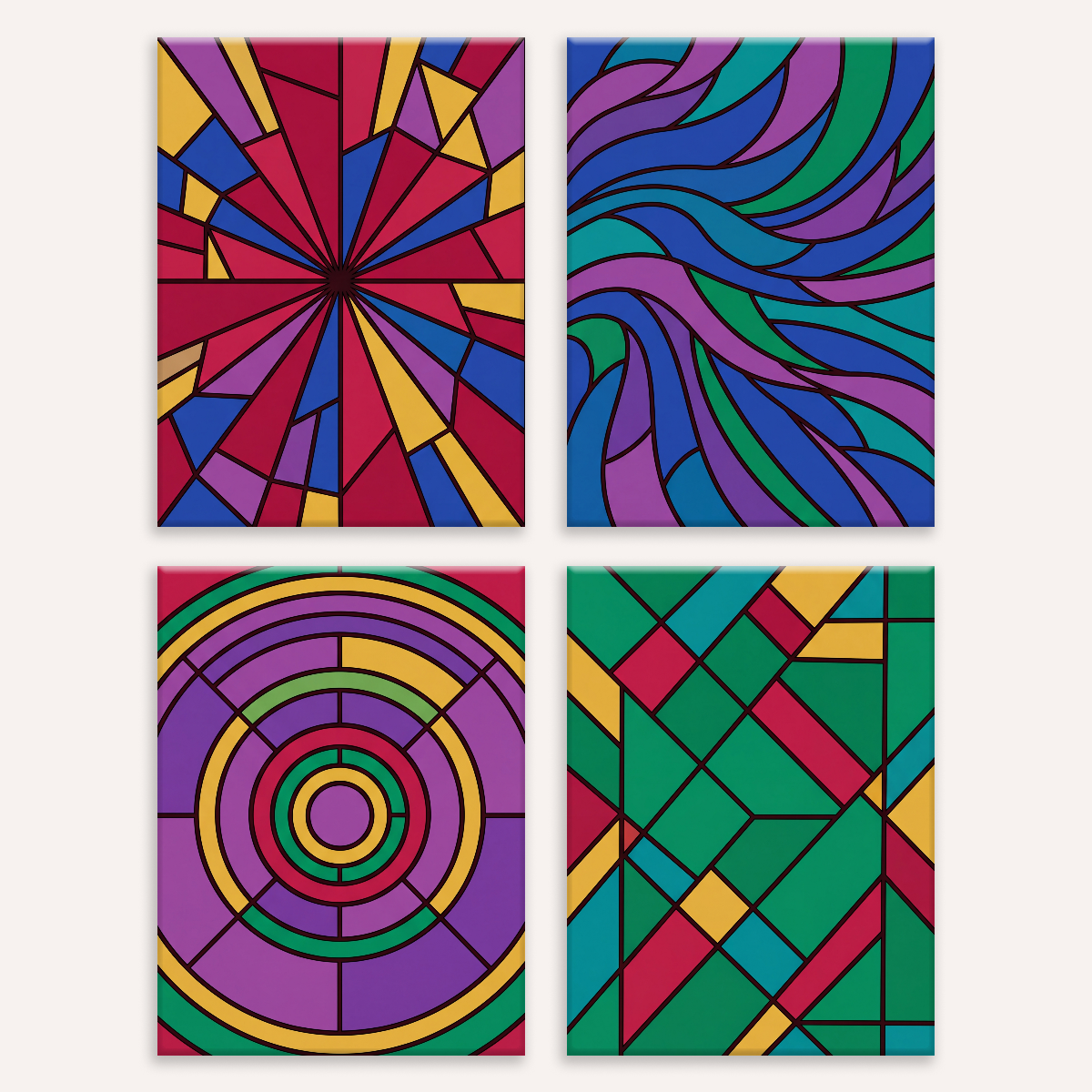 Kaleidoscopic Geometry - Number Artist Paint by Numbers Kits