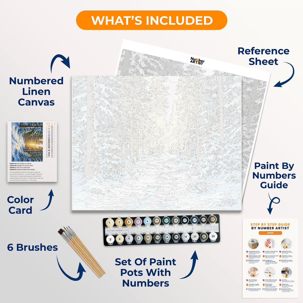 Morning Hush - Number Artist Paint by Numbers Kits