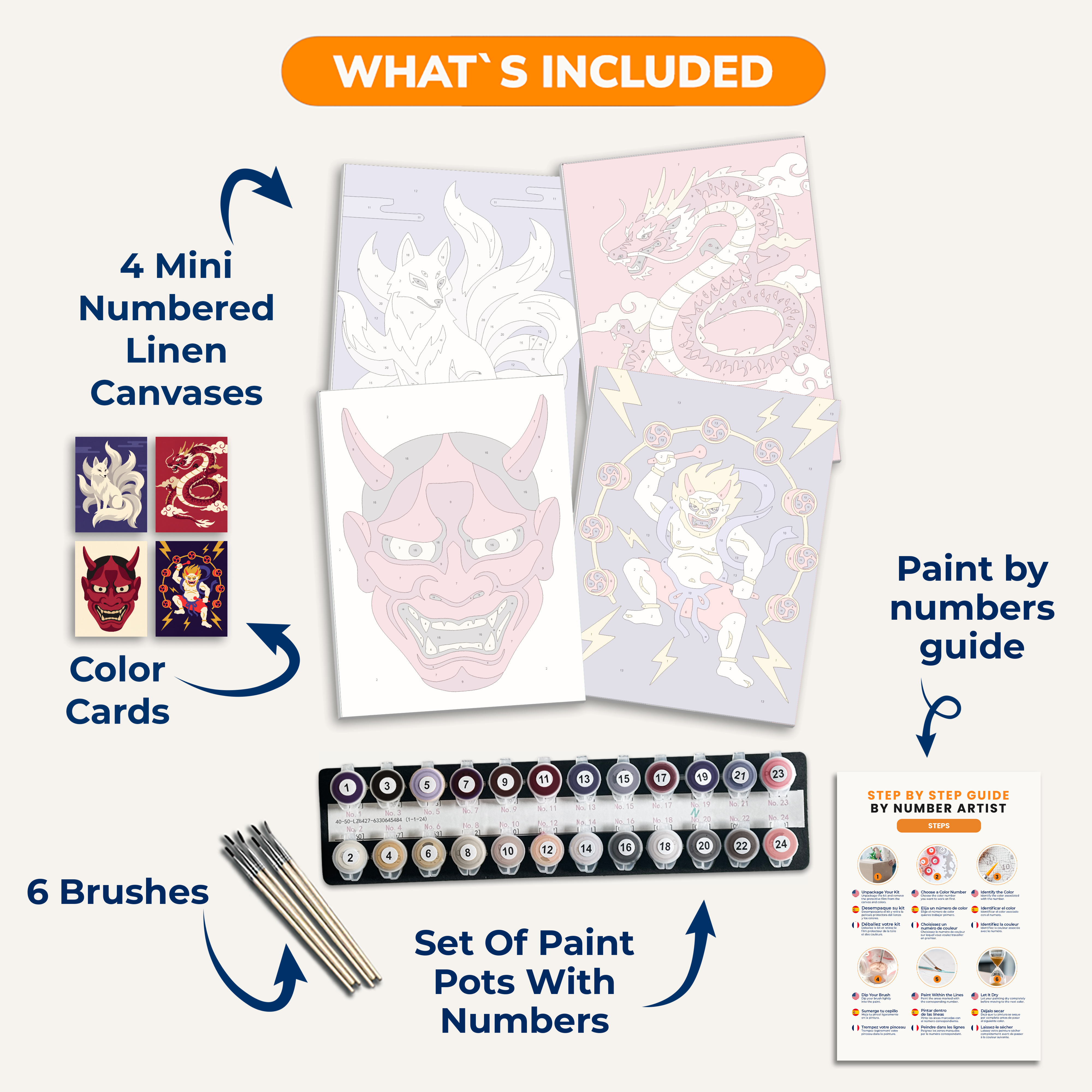 Yokai Legends - Number Artist Paint by Numbers Kits