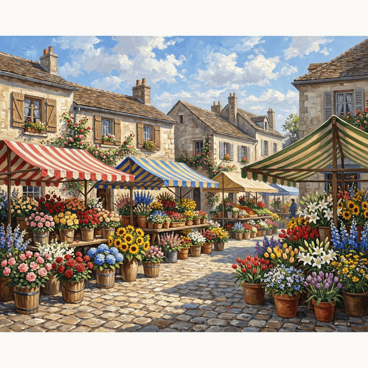 Market Blossoms - Number Artist Paint by Numbers Kits