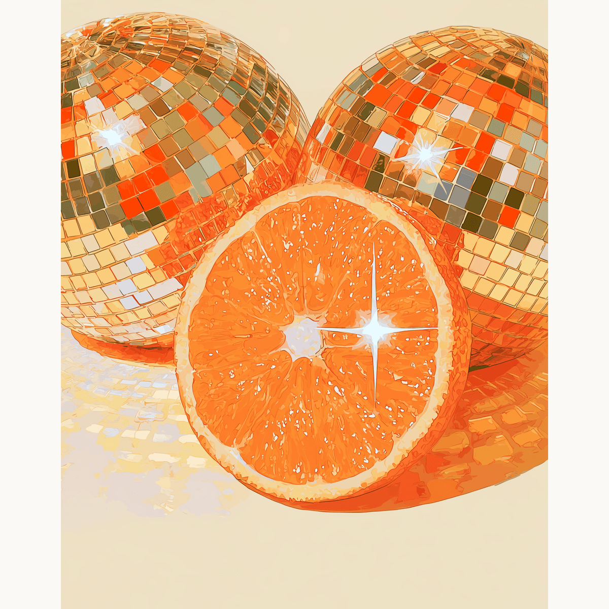 Orange Disco - Number Artist Paint by Numbers Kits