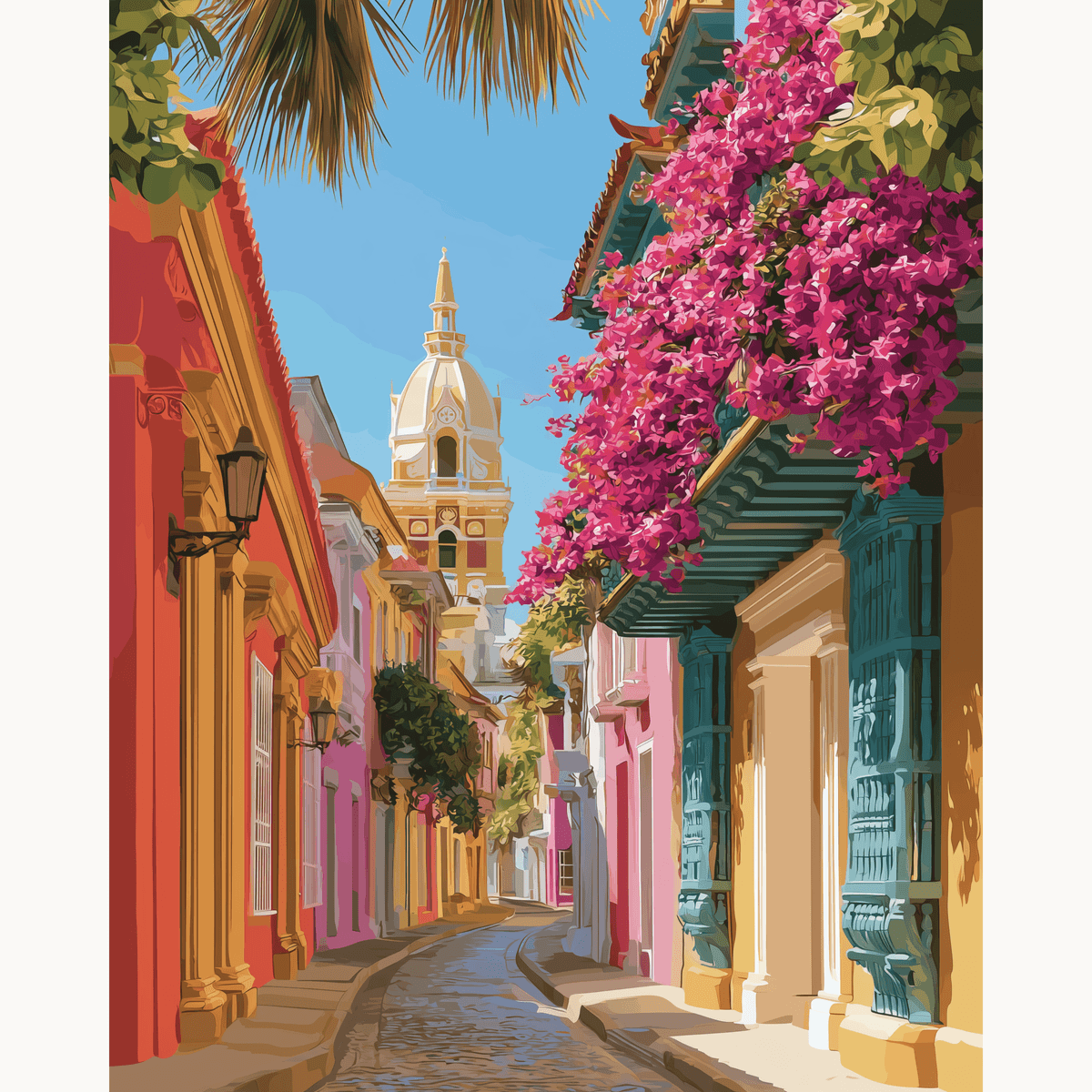 Colorful Street - Number Artist Paint by Numbers Kits