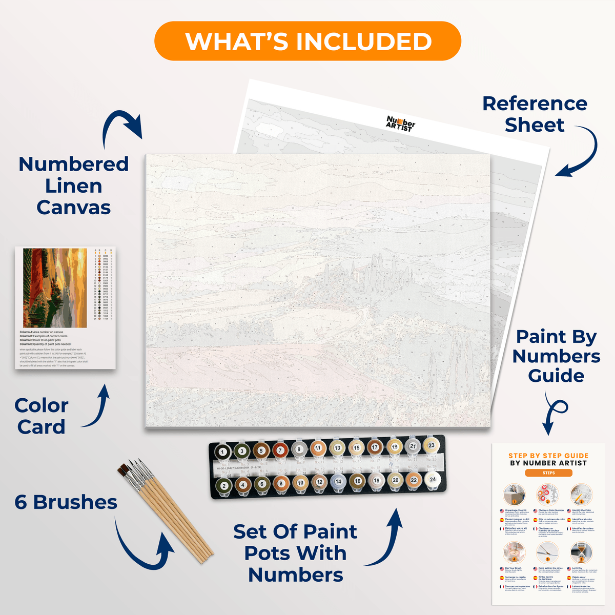 Tuscan Warmth - Number Artist Paint by Numbers Kits
