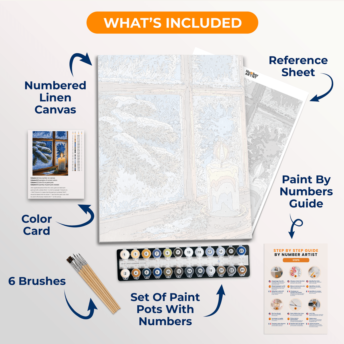 Hopeful Flame - Number Artist Paint by Numbers Kits