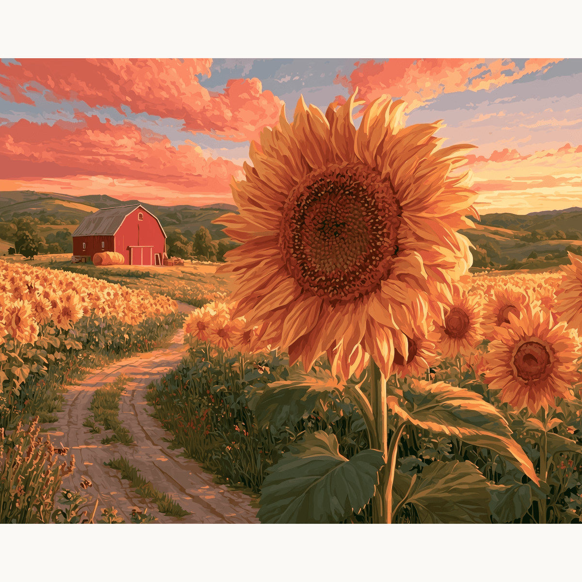 Golden Landscape - Number Artist Paint by Numbers Kits