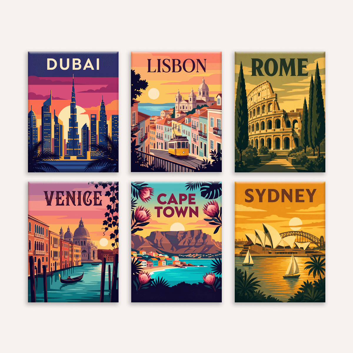 Passport Stamps - Number Artist Paint by Numbers Kits