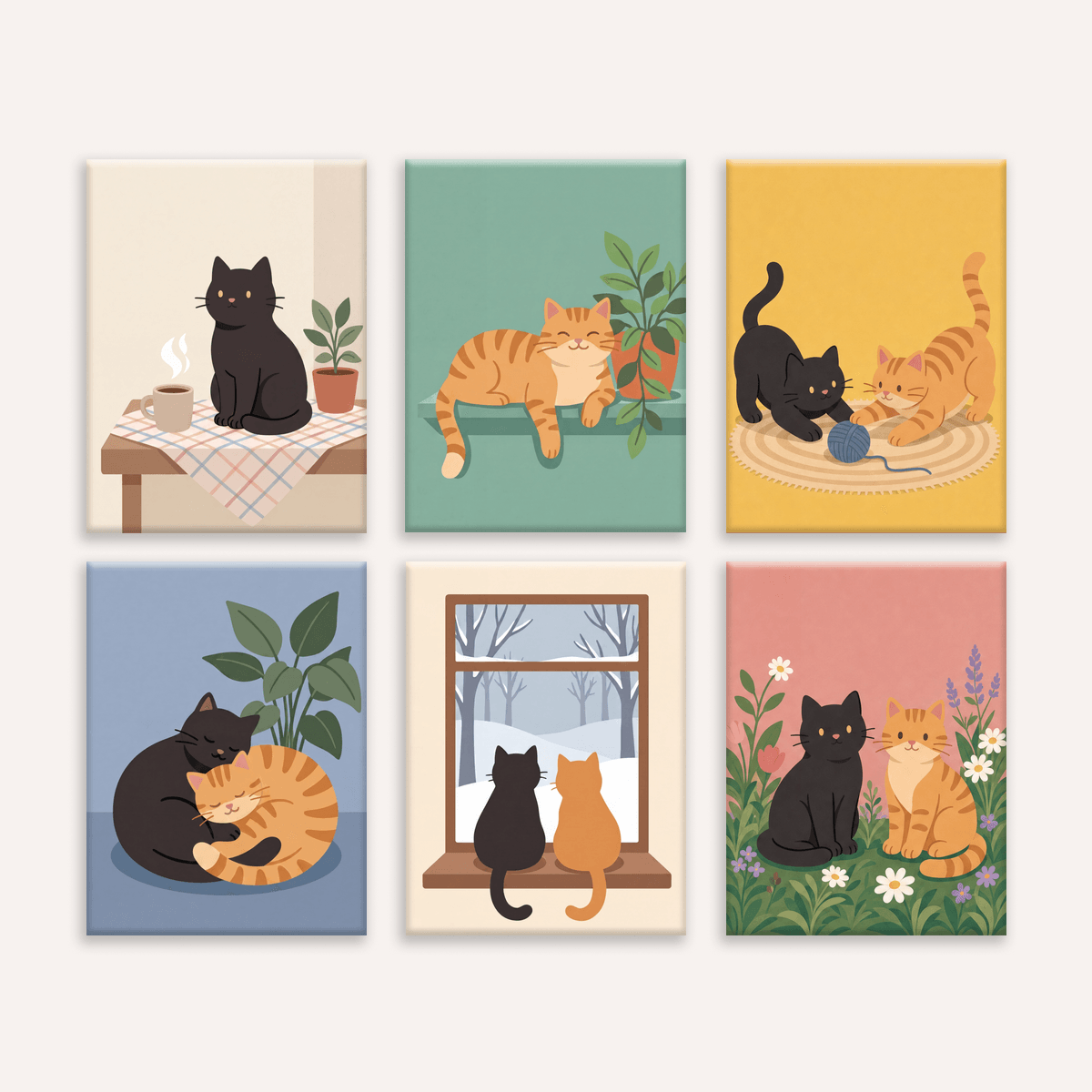Cat Duo - Number Artist Paint by Numbers Kits