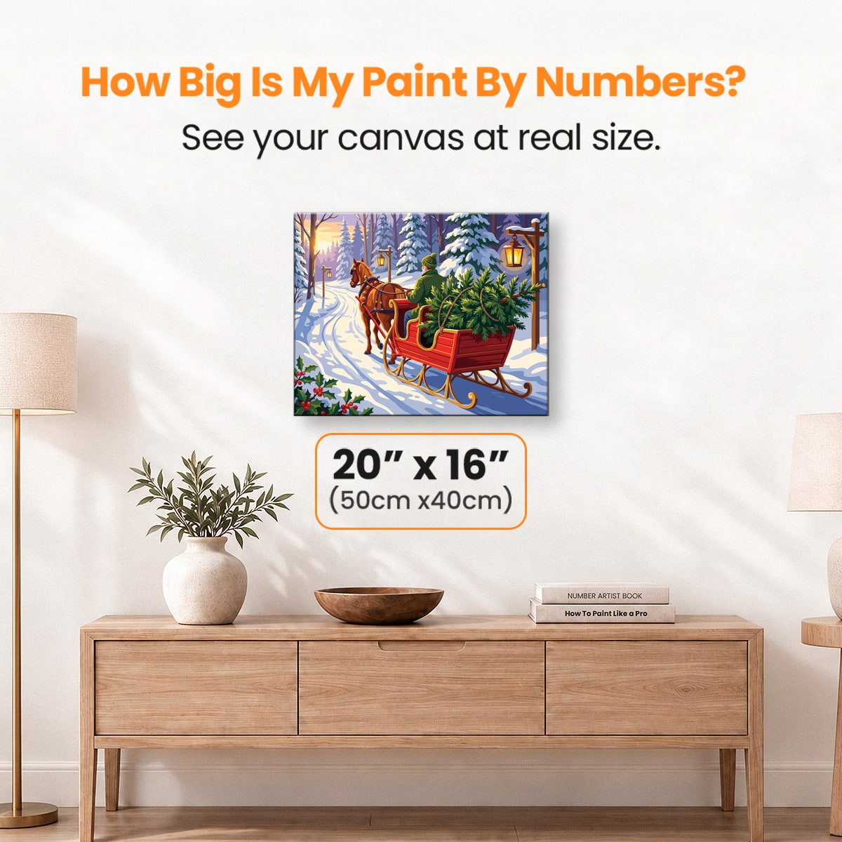 Sleigh Ride Home - Number Artist Paint by Numbers Kits